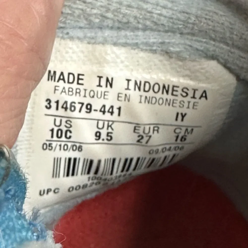 NIKE Watershield Light Blue Water Resistant Ankle Zip Up Rain/Snow Size 10